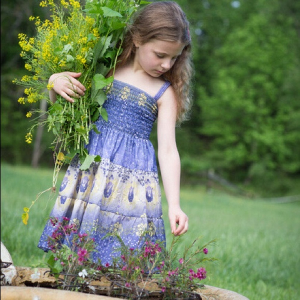 Beautiful breezy purple & gold sundress